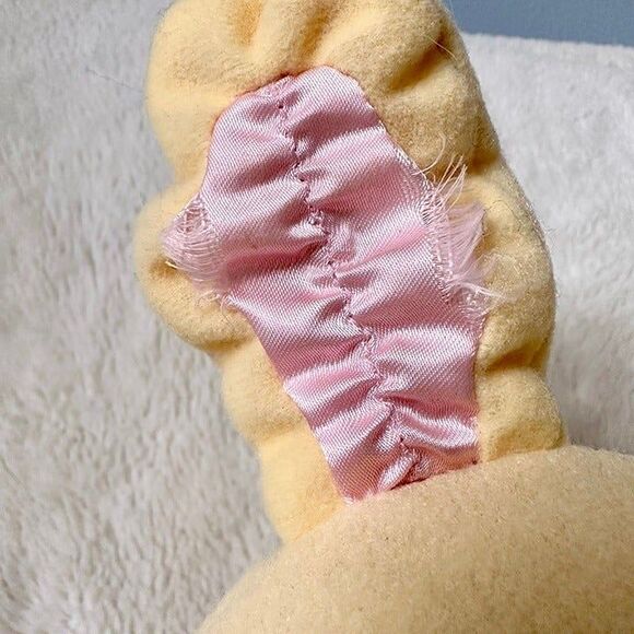 Amtoy Baggie Bunnie Vintage 1987 Plush Pastel Satin Lovey Bunny Stuffed Toy - Picture 5 of 8